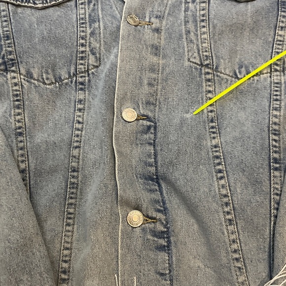 Denim Jacket with Fringe O/S Boho - Picture 4 of 13